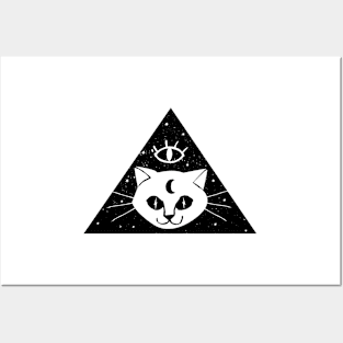 illuminati cat Posters and Art